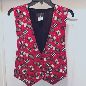 JLN USA-Christmas Vest-Red, Green Mix-Gifts & Stockings-Small-Holidays-Festive